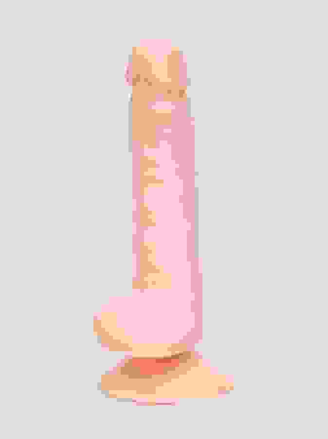 Lifelike Lover Classic Dual-Density Dildo with Moving Foreskin 8 Inch, Flesh Pink, hi-res